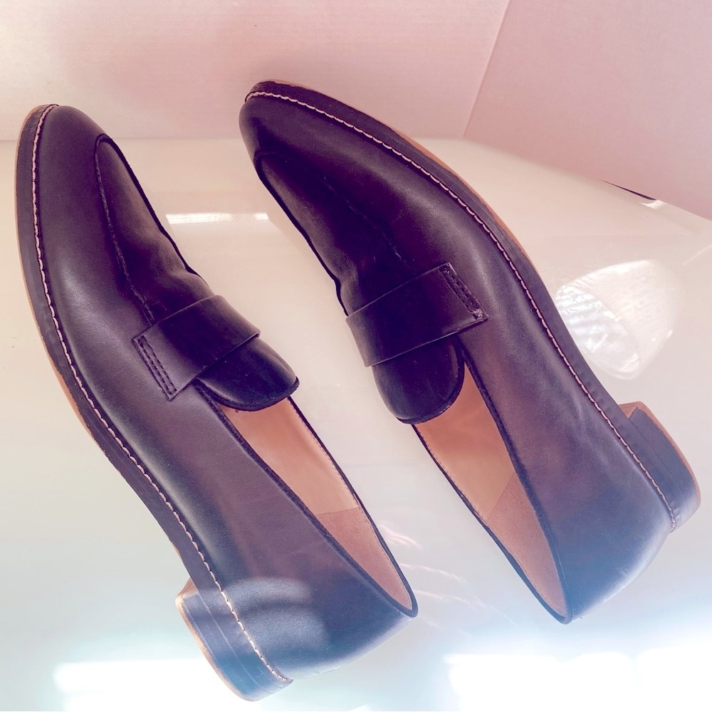 Franco Sarto Black Leather Slip-On Size8 M Bus/casual Comfy Everyday Loafers - Picture 6 of 10